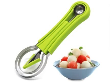 Multifunction Stainless Steel Fruit Carving Kit – Ball Scooper, Separator, Carving Tool Set