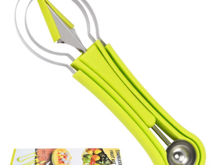 Multifunction Stainless Steel Fruit Carving Kit – Ball Scooper, Separator, Carving Tool Set