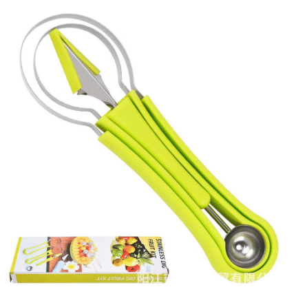 Multifunction Stainless Steel Fruit Carving Kit – Ball Scooper, Separator, Carving Tool Set