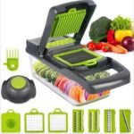Multifunctional Vegetable Slicer Dicer Cutter – High-Efficiency Food Chopper with Interchangeable Blades