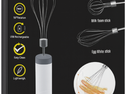 Portable Electric Hand Mixer with Stainless Steel Whisks