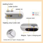 Portable Food Bag Heat Sealer – Handheld USB Rechargeable Mini Sealing Machine