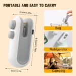 Portable Food Bag Heat Sealer – Handheld USB Rechargeable Mini Sealing Machine