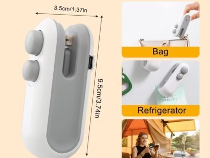 Portable Food Bag Heat Sealer – Handheld USB Rechargeable Mini Sealing Machine