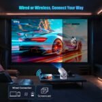 Portable Magcubic HD Projector – Android LED Cinema Projector with 8000 Lumens