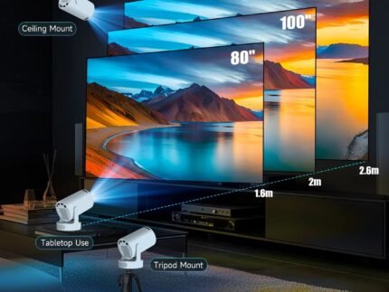 Portable Magcubic HD Projector – Android LED Cinema Projector with 8000 Lumens