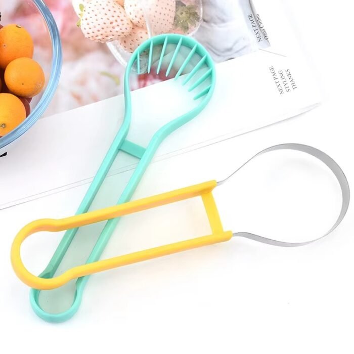 Portable Multi-Functional Fruit Tool – Stainless Steel Melon Baller, Ice Cream Scoop & Cutter