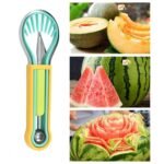 Portable Multi-Functional Fruit Tool – Stainless Steel Melon Baller, Ice Cream Scoop & Cutter