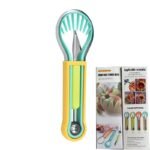 Portable Multi-Functional Fruit Tool – Stainless Steel Melon Baller, Ice Cream Scoop & Cutter