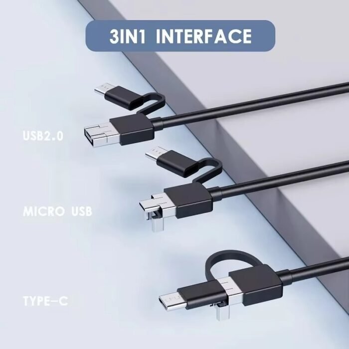 Portable Waterproof Inspection Camera – 7 mm 2 m USB Borescope for Android & PC