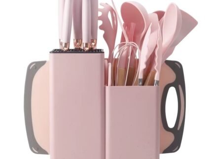 Premium 19-Piece Silicone Cooking Utensils Set with Wooden Handles – Non-Stick, Heat-Resistant Kitchen Tools Kit