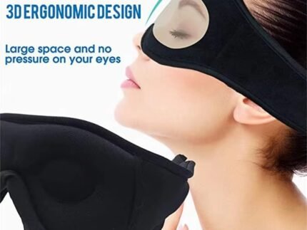 Premium Bluetooth Sleep Mask Earbuds – 3D Contour Wireless Music Eye Mask for Sleep & Travel