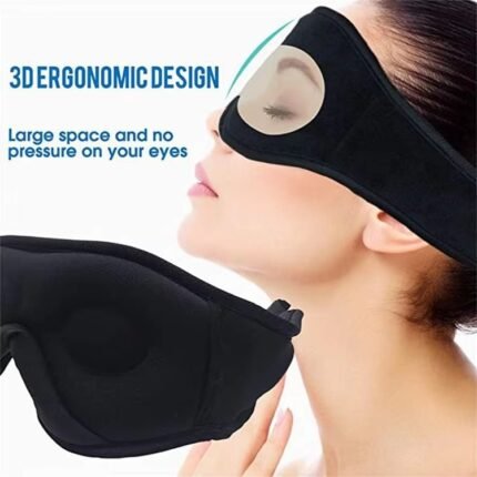 Premium Bluetooth Sleep Mask Earbuds – 3D Contour Wireless Music Eye Mask for Sleep & Travel