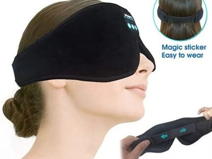 Premium Bluetooth Sleep Mask Earbuds – 3D Contour Wireless Music Eye Mask for Sleep & Travel