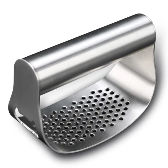 Premium Manual Stainless Steel Garlic Press – Heavy-Duty Handheld Mincer & Crusher Kitchen Tool for Effortless Garlic Preparation