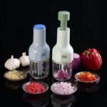 Premium Onion & Garlic Press – Multifunctional Vegetable Chopper & Food Mincer for Home Kitchen