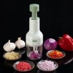 Premium Onion & Garlic Press – Multifunctional Vegetable Chopper & Food Mincer for Home Kitchen