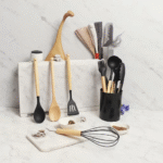 Premium Silicone Kitchen Utensils Set – Heat-Resistant Non-Stick Cooking Tools for Home & Professional Use