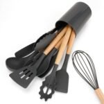 Premium Silicone Kitchen Utensils Set – Heat-Resistant Non-Stick Cooking Tools for Home & Professional Use