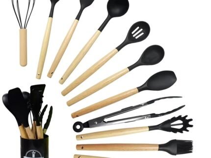Premium Silicone Kitchen Utensils Set – Heat-Resistant Non-Stick Cooking Tools for Home & Professional Use