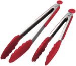 Premium Silicone & Stainless Steel Kitchen Tongs – Non-Stick Cooking Clip for BBQ, Salad, Grill & Baking