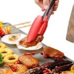 Premium Silicone & Stainless Steel Kitchen Tongs – Non-Stick Cooking Clip for BBQ, Salad, Grill & Baking