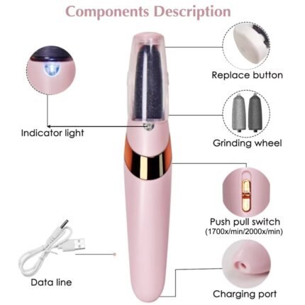 Rechargeable Electric Callus Remover – Professional Wet & Dry Foot File for Dead Skin & Smooth Heels Pedicure Tool