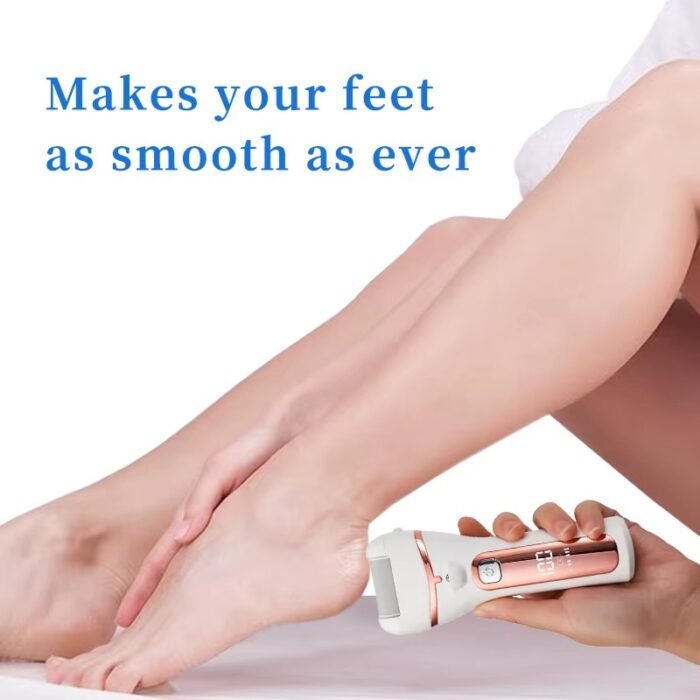 Rechargeable Electric Pedicure Callus Remover – Dead Skin Scrubber & Foot Polisher for Smooth, Soft Feet