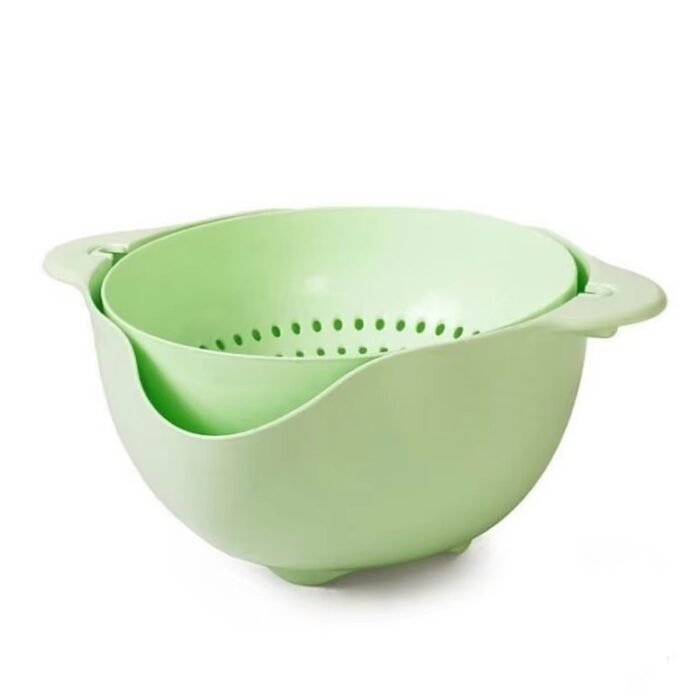 Rotating Double-Layer Kitchen Sink Colander – BPA-Free Flexible Salad Strainer & Water Drainer5