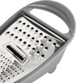 Royalford 3-in-1 Stainless Steel Flat Grater – Razor Sharp Microblade for Vegetables, Fruits & Cheese