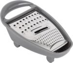 Royalford 3-in-1 Stainless Steel Flat Grater – Razor Sharp Microblade for Vegetables, Fruits & Cheese