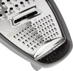 Royalford 3-in-1 Stainless Steel Flat Grater – Razor Sharp Microblade for Vegetables, Fruits & Cheese
