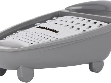 Royalford 3-in-1 Stainless Steel Flat Grater – Razor Sharp Microblade for Vegetables, Fruits & Cheese