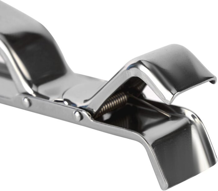 Royalford Heat Resistant Stainless Steel Kitchen Pincer Tongs – Safe Grip for Hot Utensils, Pots & Pans