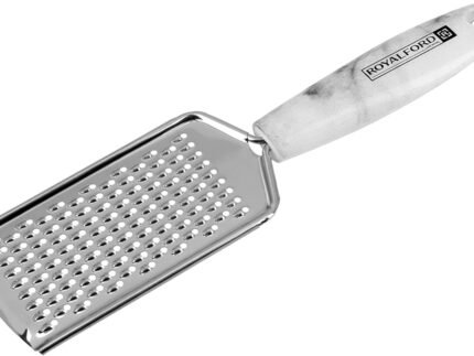 Royalford Marble-Design Stainless Steel Grater – Multi-Purpose Cheese, Vegetable & Food Shredder with Razor-Sharp Blades