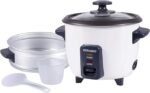 Sonashi 1.0 Litre Rice Cooker with Steamer – Automatic Cooking, Non-Stick Inner Pot, Easy One-Touch Operation