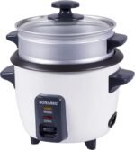 Sonashi 1.0 Litre Rice Cooker with Steamer – Automatic Cooking, Non-Stick Inner Pot, Easy One-Touch Operation