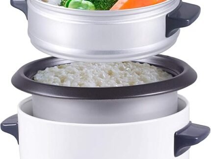 Sonashi 1.0 Litre Rice Cooker with Steamer – Automatic Cooking, Non-Stick Inner Pot, Easy One-Touch Operation