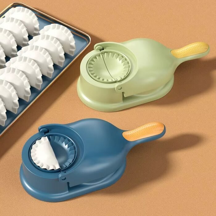 Space-Saving 2‑Layer Plastic Dumpling Press Station – Compact PP Mold for Dumplings & Pastries