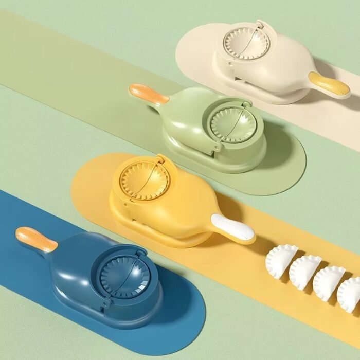 Space-Saving 2‑Layer Plastic Dumpling Press Station – Compact PP Mold for Dumplings & Pastries