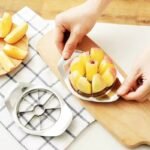 Stainless Steel Apple Slicer & Corer – Heavy-Duty Apple Cutter and Divider for Large Fruits