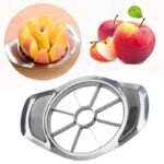 Stainless Steel Apple Slicer & Corer – Heavy-Duty Apple Cutter and Divider for Large Fruits