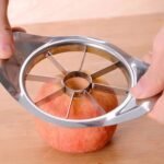 Stainless Steel Apple Slicer & Corer – Heavy-Duty Apple Cutter and Divider for Large Fruits
