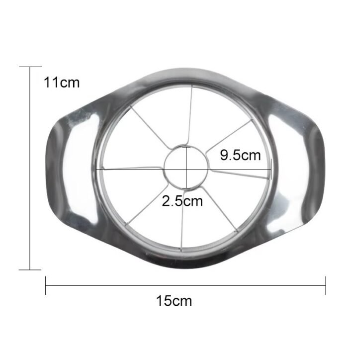 Stainless Steel Apple Slicer & Corer – Heavy-Duty Apple Cutter and Divider for Large Fruits