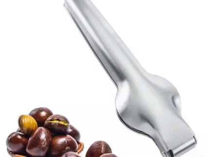 Stainless Steel Chestnut Opener & Peeler – Cross-Cut Shelling Clip for Raw Chestnuts
