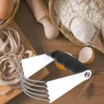 Stainless Steel Dough Blender & Pastry Cutter – Manual Mixer & Potato Masher for Baking & Kitchen Use