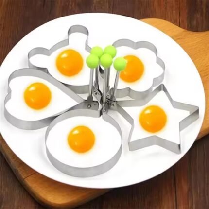 Stainless Steel Egg & Pancake Ring Mould – Durable Nonstick Breakfast Tool