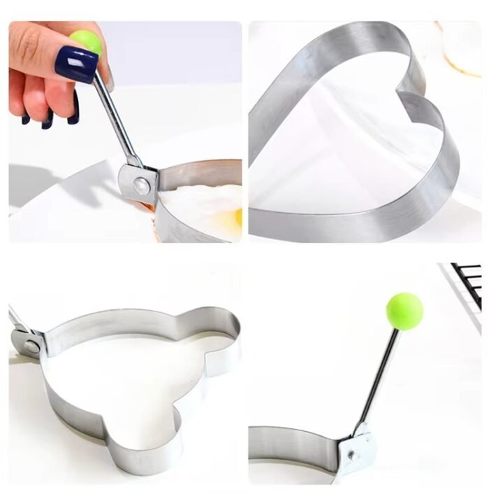 Stainless Steel Egg & Pancake Ring Mould – Durable Nonstick Breakfast Tool