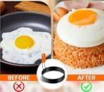 Stainless Steel Egg & Pancake Ring Mould – Durable Nonstick Breakfast Tool