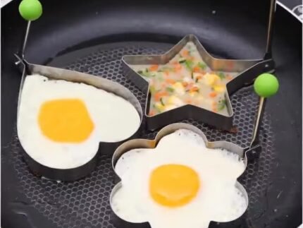 Stainless Steel Egg & Pancake Ring Mould – Durable Nonstick Breakfast Tool